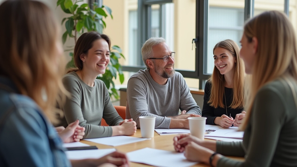 Groep diverse Spaanse leerlingen in een gezellige leerruimte