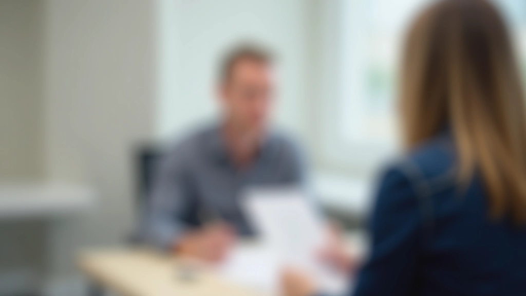 Persoon neemt DELE examen mondeling deel met examinator in professionele testruimte