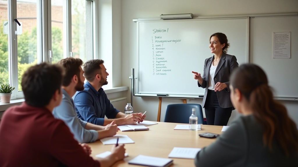 Spaanse taalles in progressie met diverse leerlingen in Rotterdam klassenlokaal